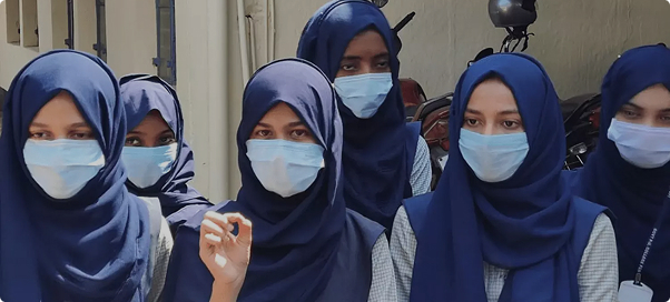 Women in Hijab and Masks